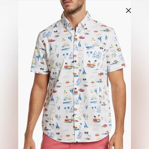 Original Penguin White Road Trip California Shirt Size M